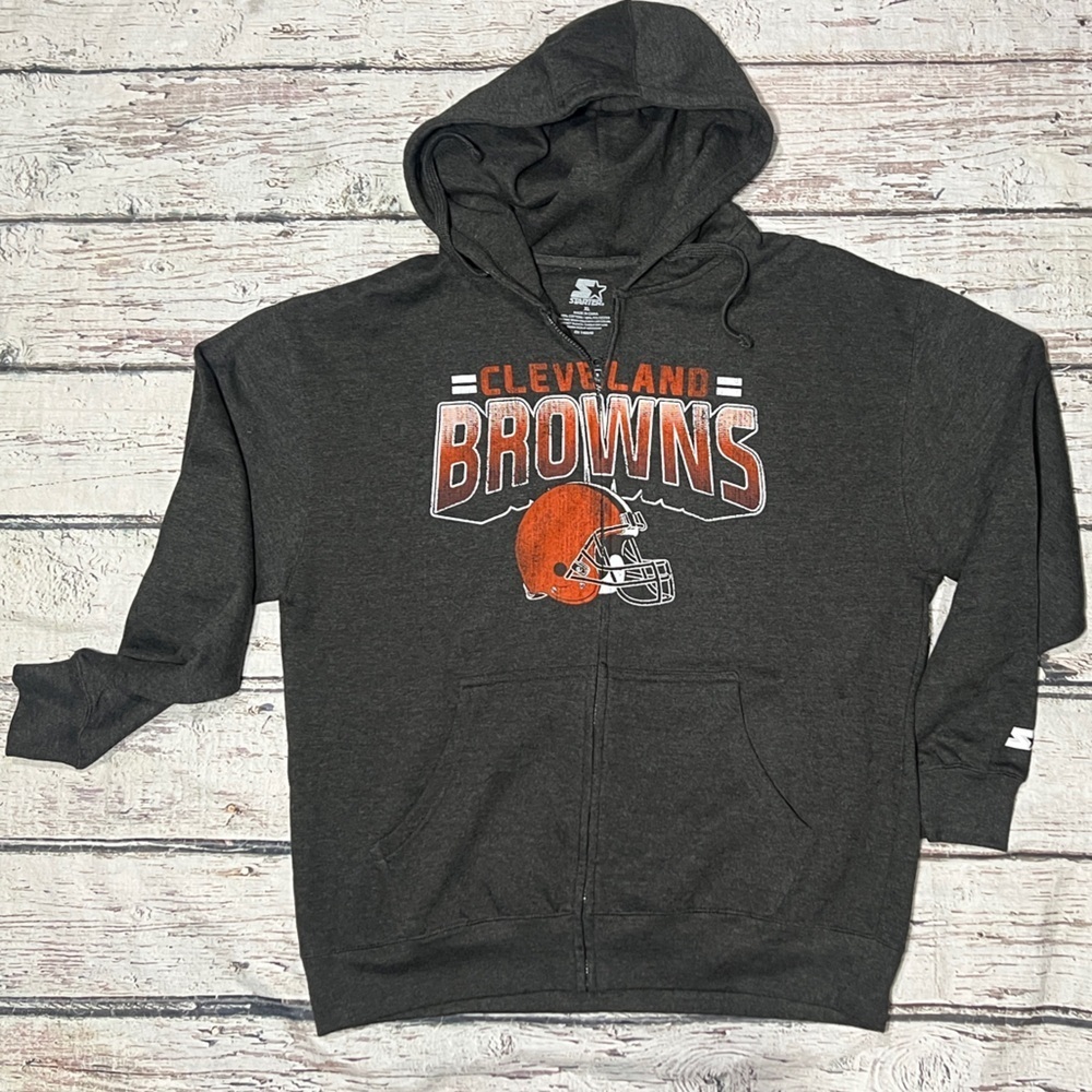 Cleveland Browns Starter NFL Football Hoodie Jumper Sweatshirt Mens